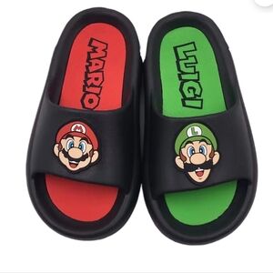 Nintendo Super Mario Little & Big Boys Comfort Slide Sandal